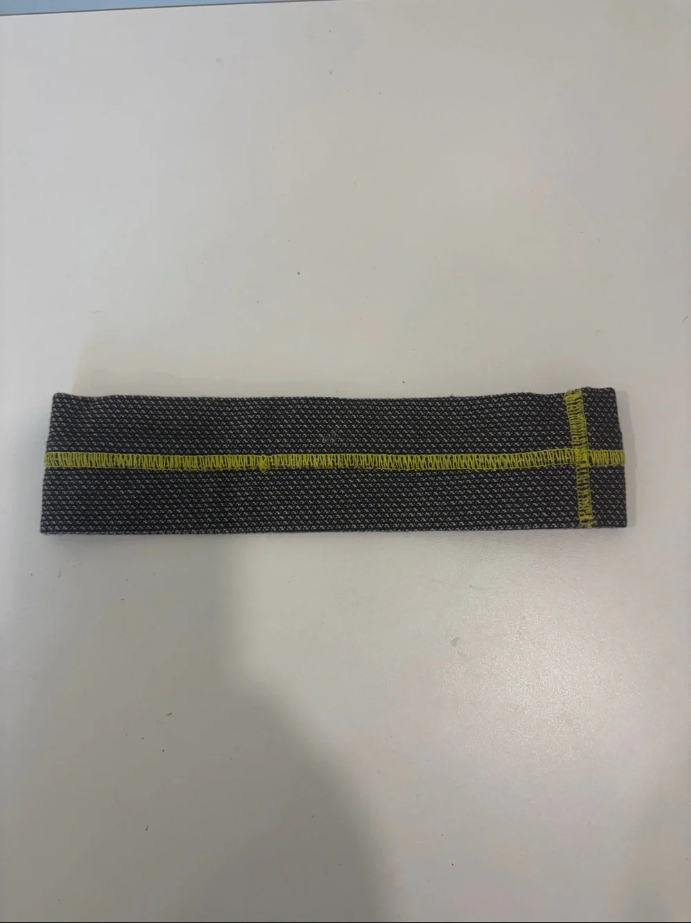 lululemon athletica Gray Headband with Yellow Stitching